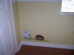 Miami Dolphins Helmet Mural