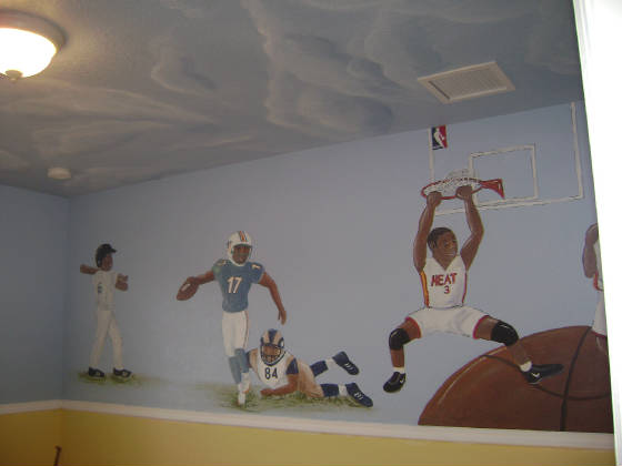 Custom Football Mural