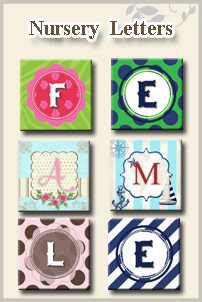 Nursery wall letters