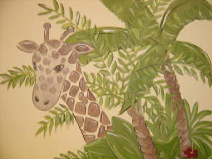 Bellini Safari Mural--Nursery Wall Mural