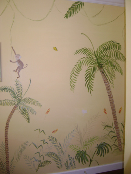Jungle boy's bedroom mural - Palm Beach County , Florida 