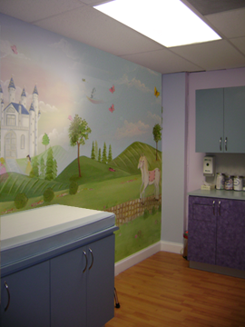 Princess Examining Room Mural 