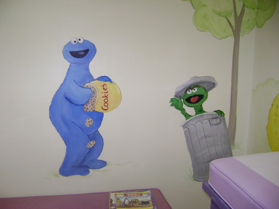 Sesame Street mural