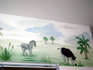 Jungle Border Mural