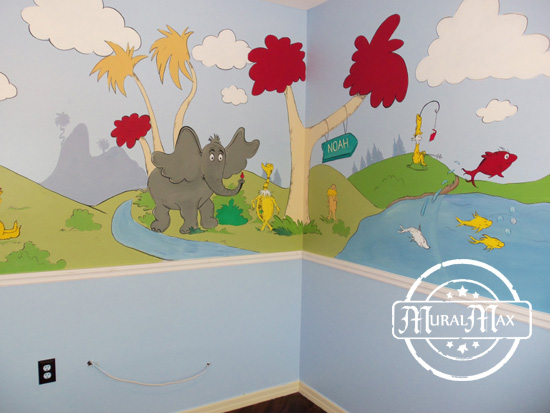 Dr Seuss Wall Mural