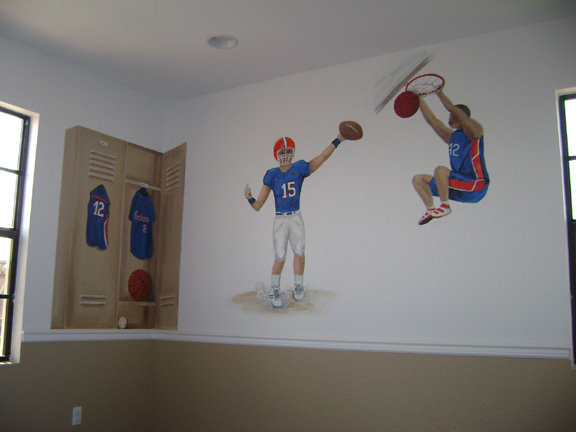 Gators Mural- Boys Sports theme