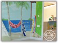 Hawaii beach decor with mural