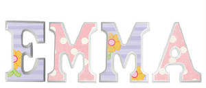 Emma Wood nursery Wood Letters