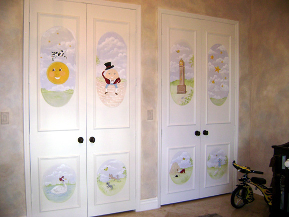 Nursery rhyme murals