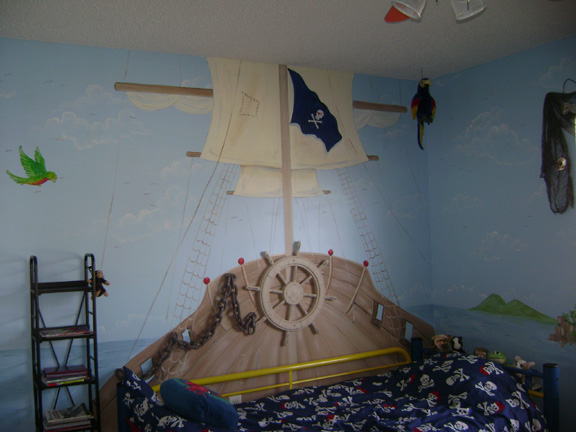 Pirate Mural- Boys Room