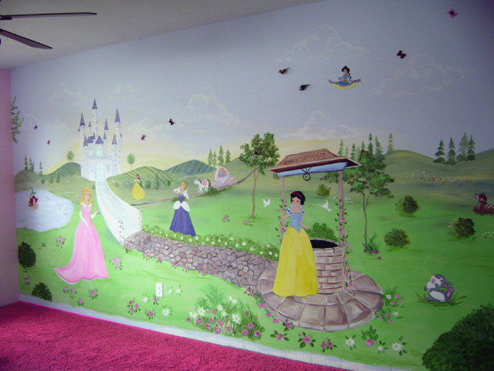 Princess Mural - Girls  Wall Mural