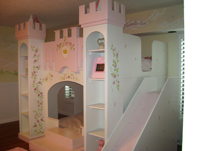 Painted Princess Castle Bed