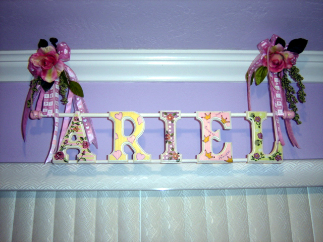 Wooden Letter- Children's Room Decor