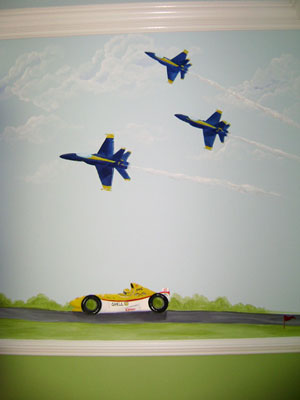 ar Rooms for Boy's - Blue Angels Mural- Florida