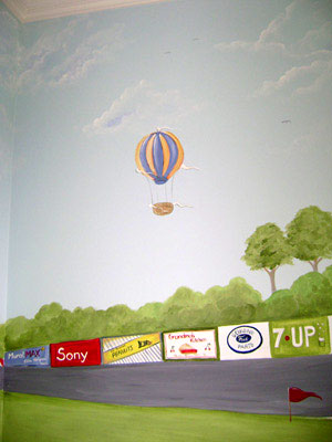 Hot Air Balloon -Raceway Mural