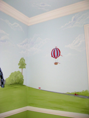 Hot Air Balloon -Raceway Mural