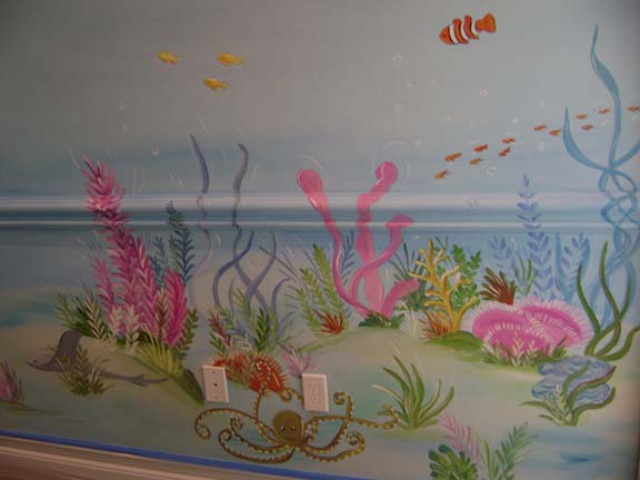 Coral Reef Mural - Children's mural