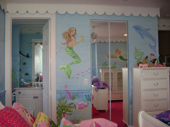 Sassy Reef Mural - Children's mural in South Florida