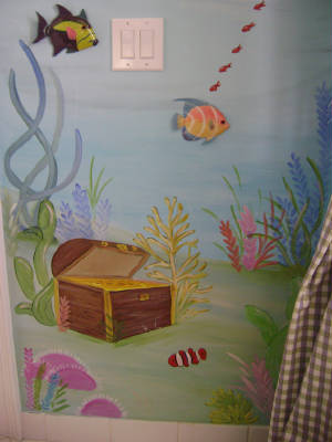 Coral Reef Mural - Children's mural- Bathroom