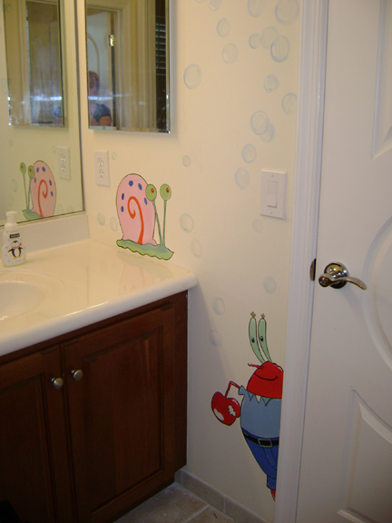 SpongeBob Bubbles Wall Mural 