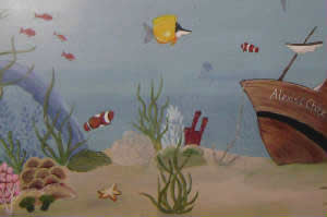 under the sea mural