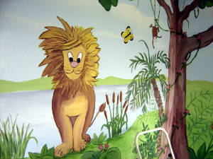 Jungle Mural - Playroom design- Davie,Florida