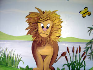 Jungle Mural - Lion 