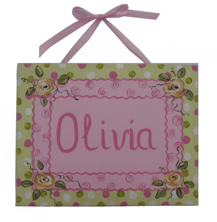 Olivia Personalized Wall Art.