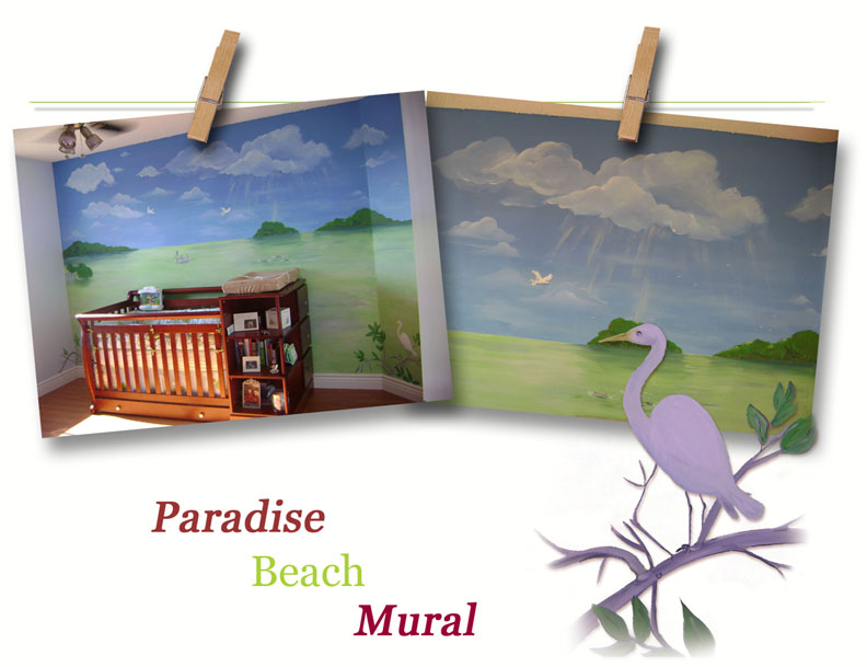 Paradise Beach  Children's Murals - South Florida