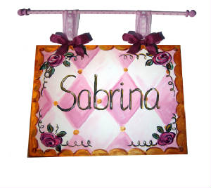 Sabrina Personalized Wall Art.